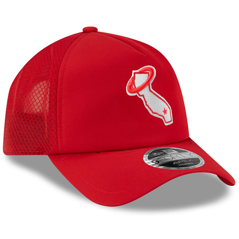 MLB Los Angeles Angels New Era 2026 Batting Practice Alternate Apex 9FORTY Adjustable Hat