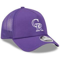 MLB Colorado Rockies New Era 2026 Batting Practice Apex 9FORTY Adjustable Trucker Hat