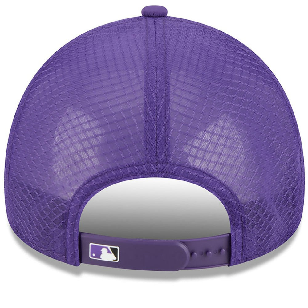 MLB Colorado Rockies New Era 2026 Batting Practice Apex 9FORTY Adjustable Trucker Hat