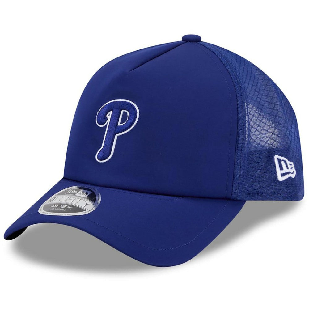 MLB Philadelphia Phillies New Era 2026 Batting Practice Apex 9FORTY Adjustable Trucker Hat