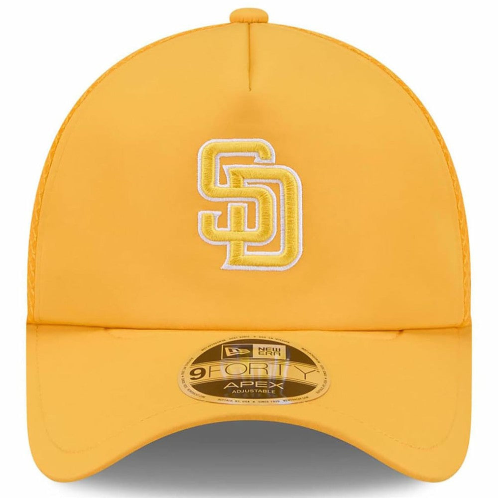 MLB San Diego Padres New Era 2026 Batting Practice Apex 9FORTY Adjustable Trucker Hat