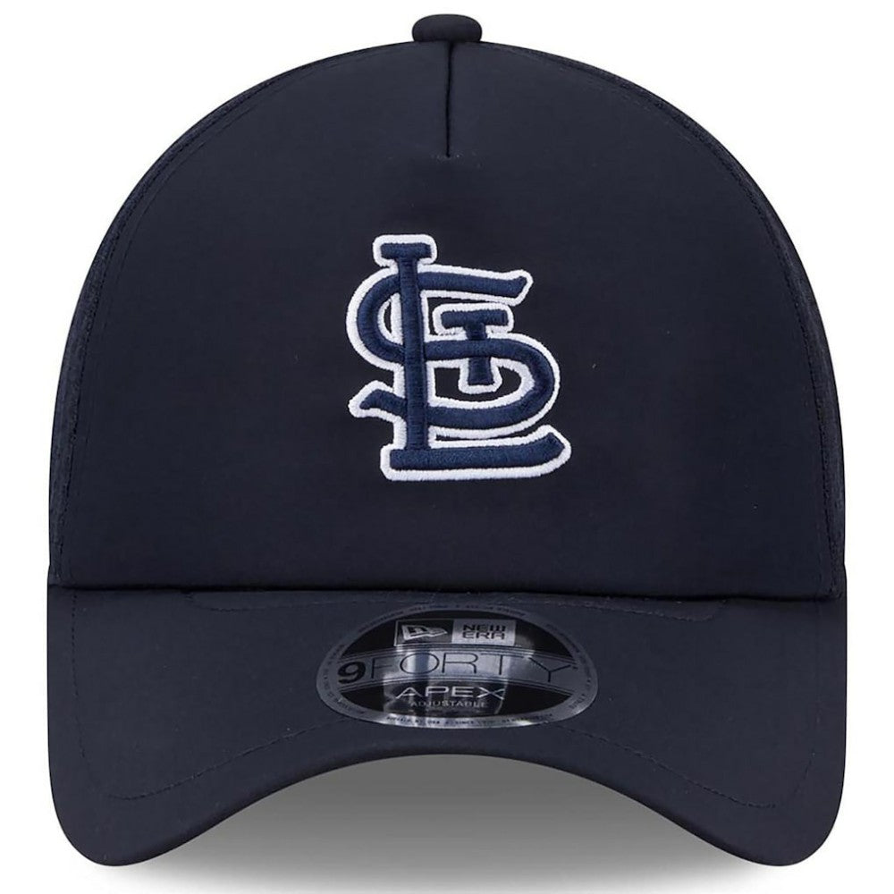 MLB St. Louis Cardinals New Era 2026 Batting Practice Apex 9FORTY Adjustable Trucker Hat