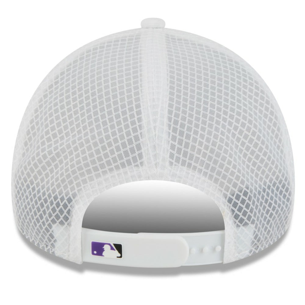 MLB Colorado Rockies New Era 2026 Batting Practice Apex 9FORTY Adjustable Trucker Hat