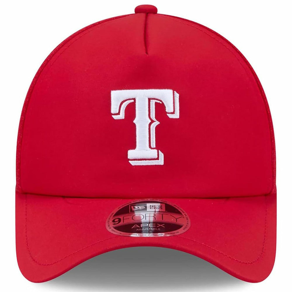 MLB Texas Rangers New Era 2026 Batting Practice Apex 9FORTY Adjustable Trucker Hat