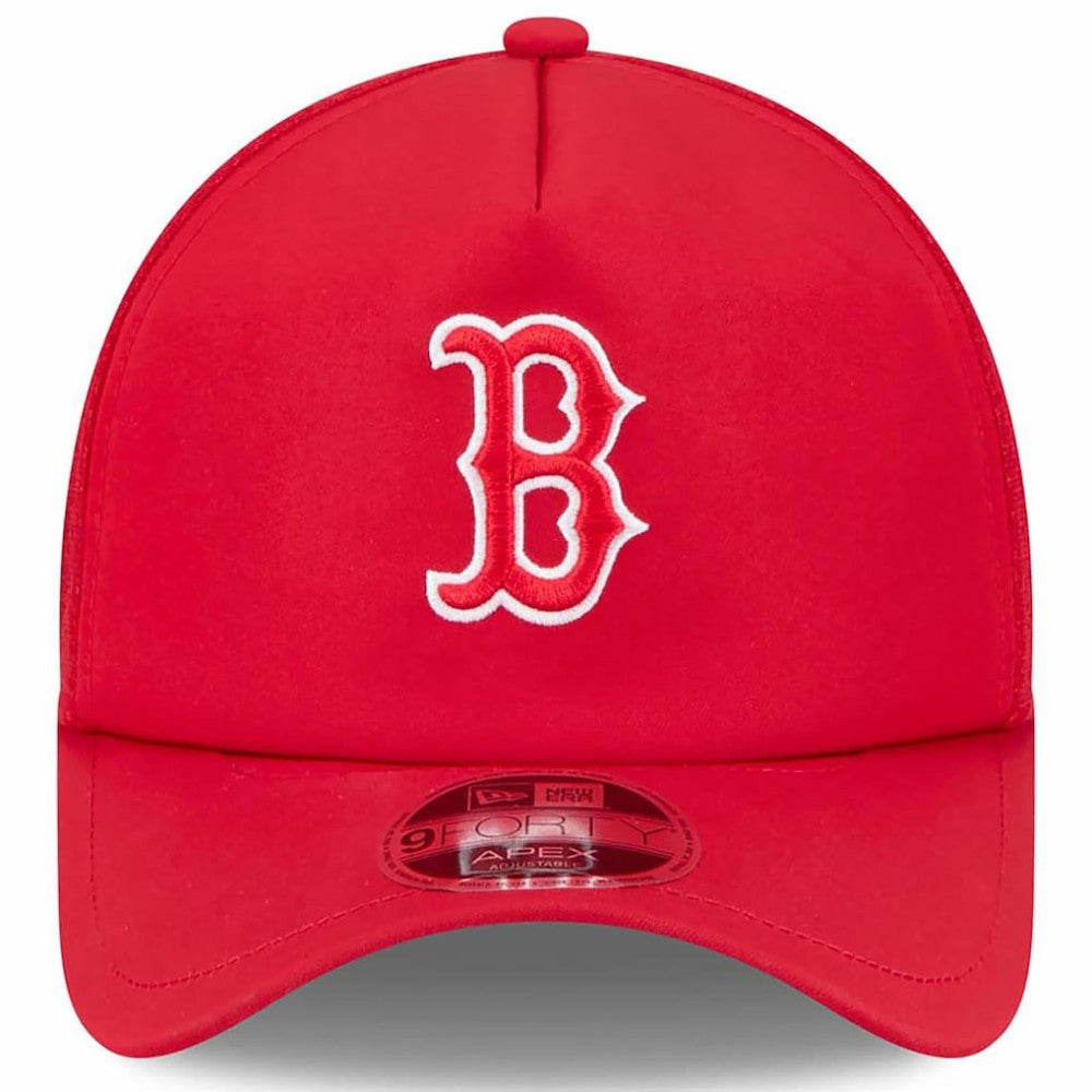 MLB Boston Red Sox New Era 2026 Batting Practice Apex 9FORTY Adjustable Trucker Hat