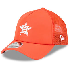 MLB Houston Astros New Era 2026 Batting Practice Apex 9FORTY Adjustable Trucker Hat