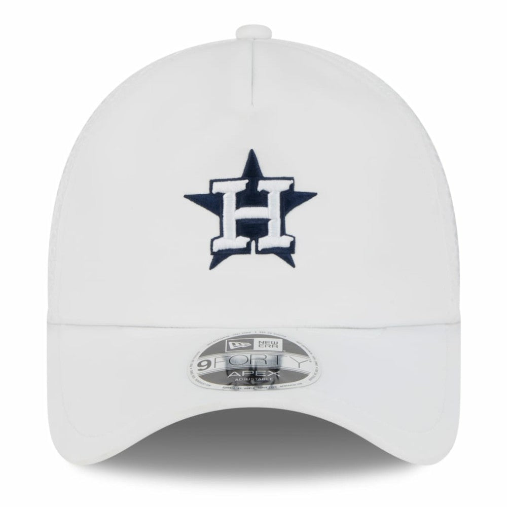 MLB Houston Astros New Era 2026 Batting Practice Apex 9FORTY Adjustable Trucker Hat