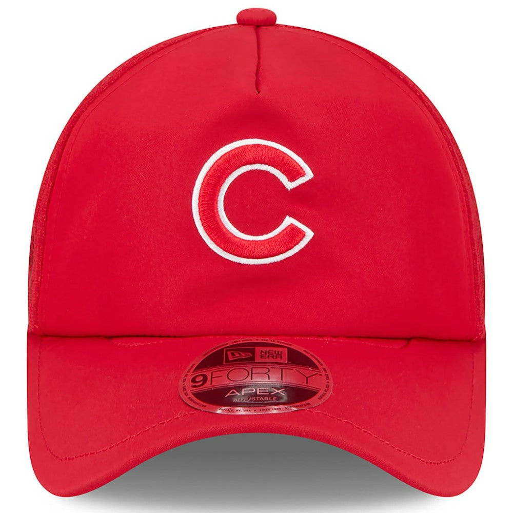 MLB Chicago Cubs New Era 2026 Batting Practice Apex 9FORTY Adjustable Trucker Hat
