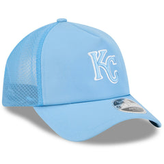 MLB Kansas City Royals New Era 2026 Batting Practice Apex 9FORTY Adjustable Trucker Hat