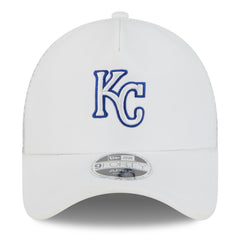 MLB Kansas City Royals New Era 2026 Batting Practice Apex 9FORTY Adjustable Trucker Hat