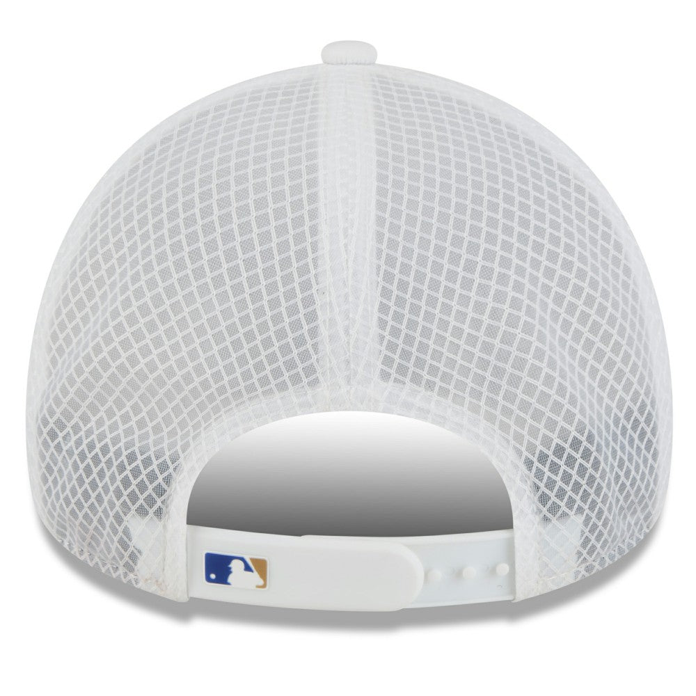MLB Kansas City Royals New Era 2026 Batting Practice Apex 9FORTY Adjustable Trucker Hat