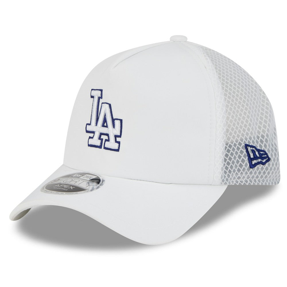 MLB Los Angeles Dodgers New Era 2026 Batting Practice Apex 9FORTY Adjustable Trucker Hat