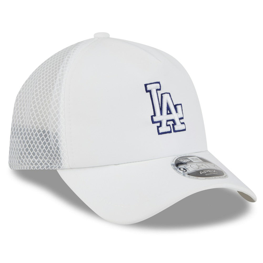 MLB Los Angeles Dodgers New Era 2026 Batting Practice Apex 9FORTY Adjustable Trucker Hat