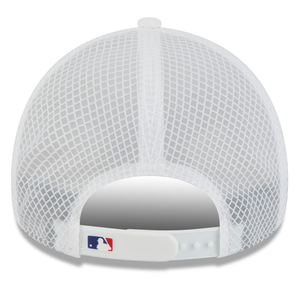 MLB Los Angeles Dodgers New Era 2026 Batting Practice Apex 9FORTY Adjustable Trucker Hat