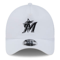 MLB Miami Marlins New Era 2026 Batting Practice Apex 9FORTY Adjustable Trucker Hat