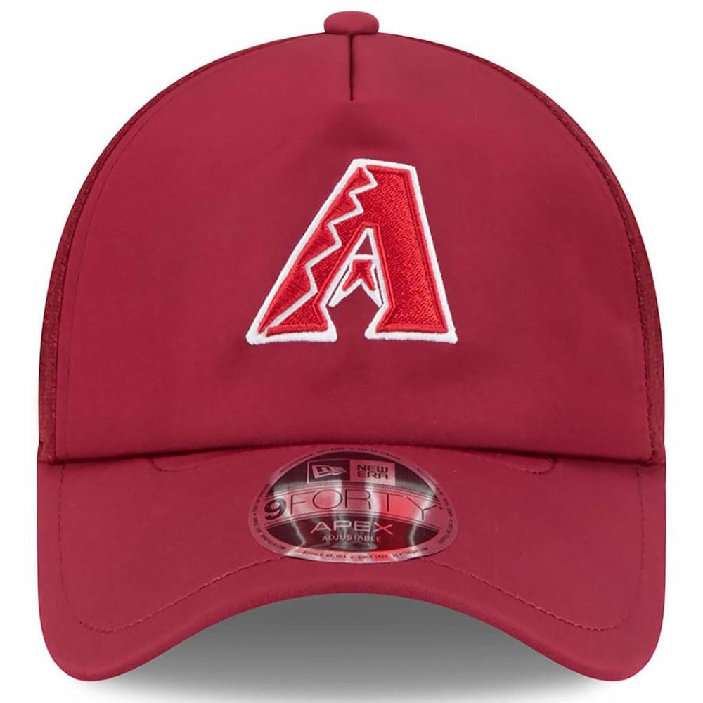 MLB Arizona Diamondbacks New Era 2026 Batting Practice Apex 9FORTY Adjustable Trucker Hat