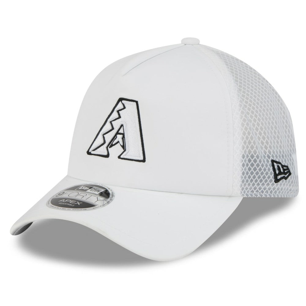 MLB Arizona Diamondbacks New Era 2026 Batting Practice Apex 9FORTY Adjustable Trucker Hat