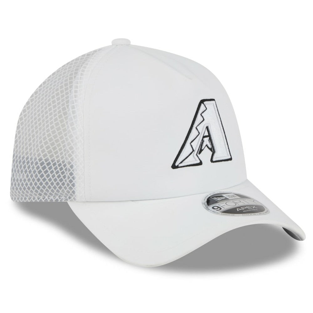 MLB Arizona Diamondbacks New Era 2026 Batting Practice Apex 9FORTY Adjustable Trucker Hat
