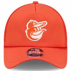 MLB Baltimore Orioles New Era 2026 Batting Practice Apex 9FORTY Adjustable Trucker Hat