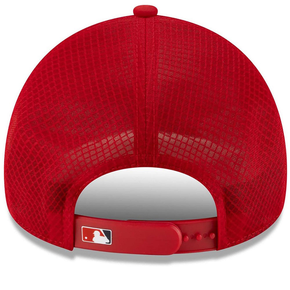 MLB Los Angeles Angels New Era 2026 Batting Practice Apex 9FORTY Adjustable Trucker Hat