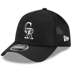 MLB Colorado Rockies New Era 2026 Batting Practice Apex 9FORTY Adjustable Trucker Hat