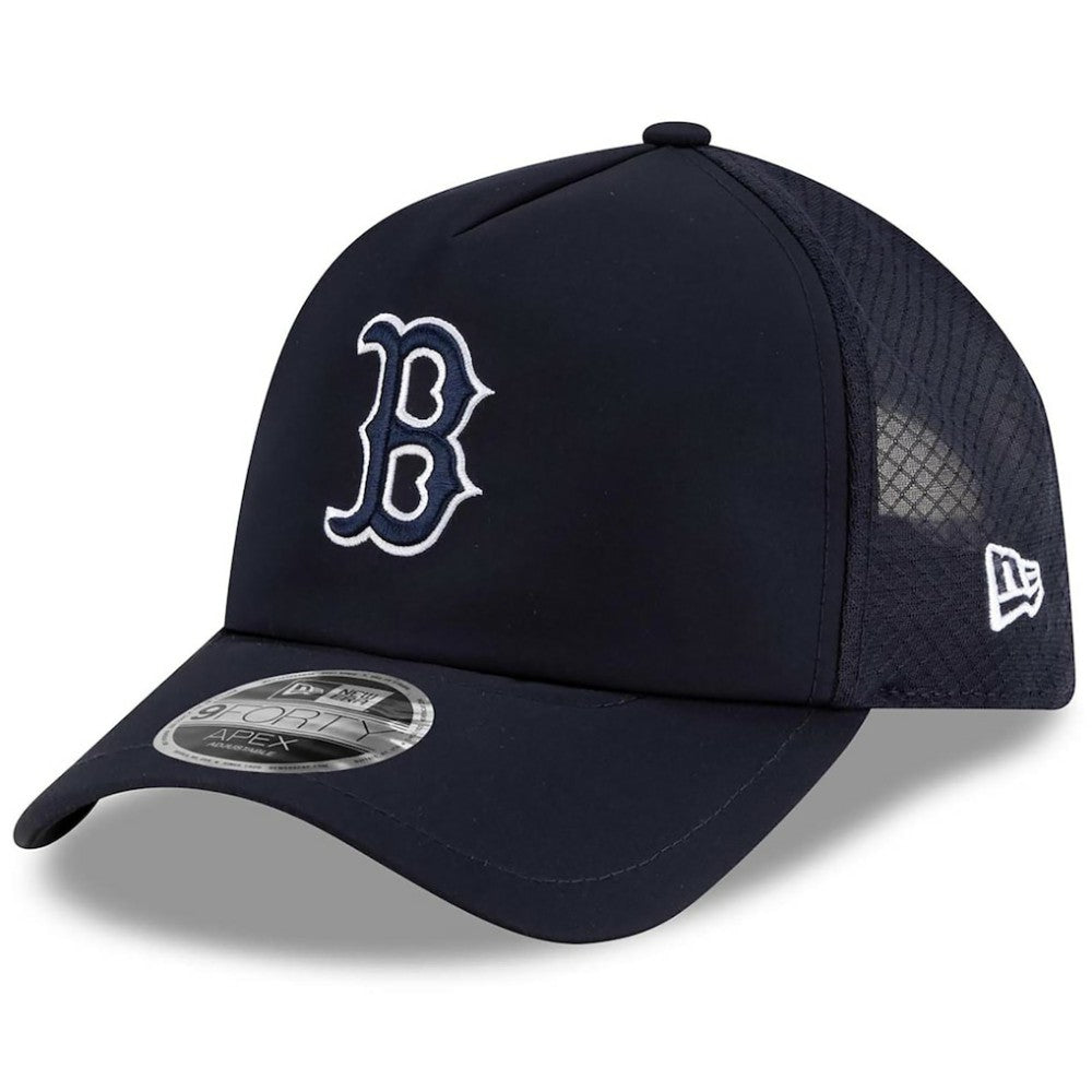 MLB Boston Red Sox New Era 2026 Batting Practice Apex 9FORTY Adjustable Trucker Hat