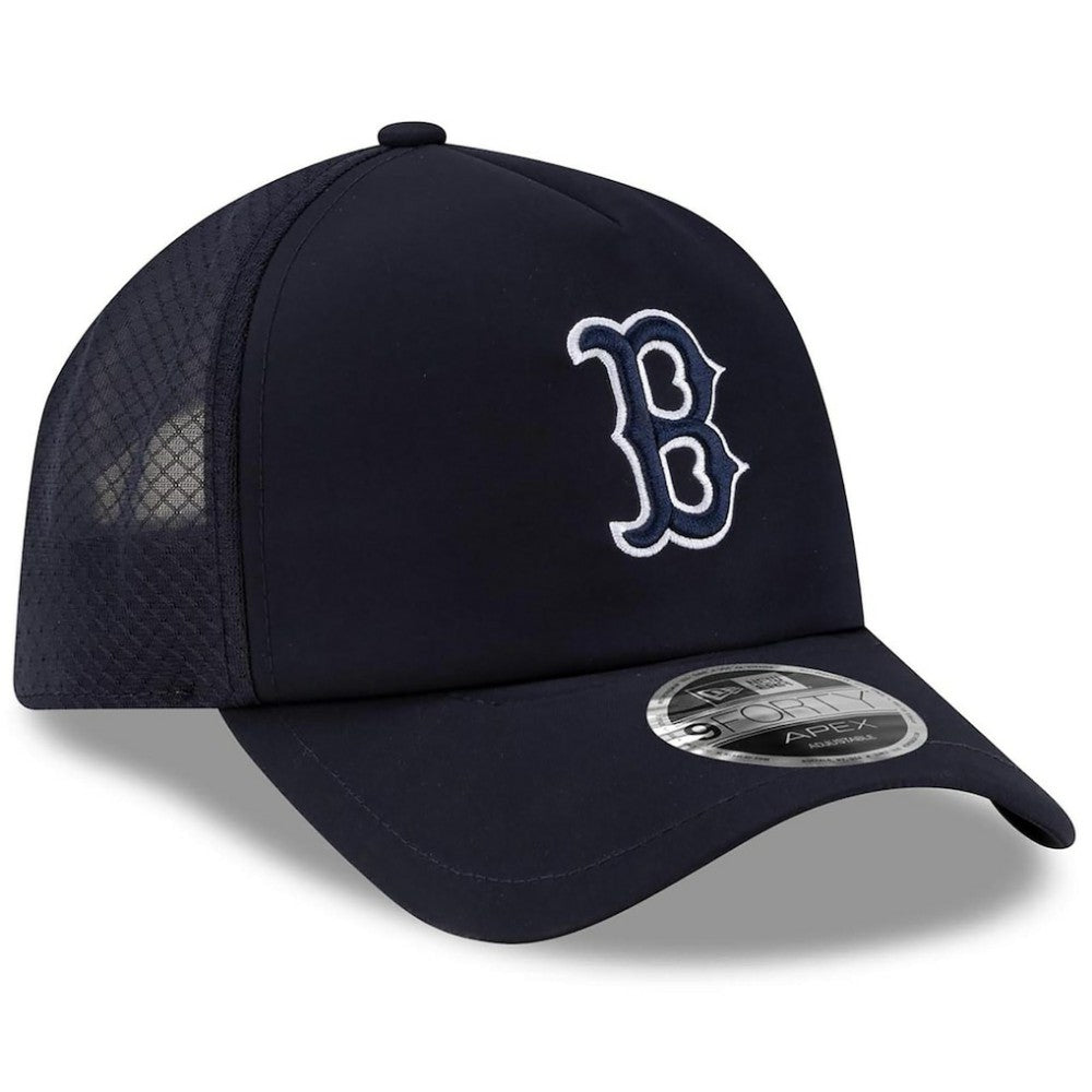MLB Boston Red Sox New Era 2026 Batting Practice Apex 9FORTY Adjustable Trucker Hat