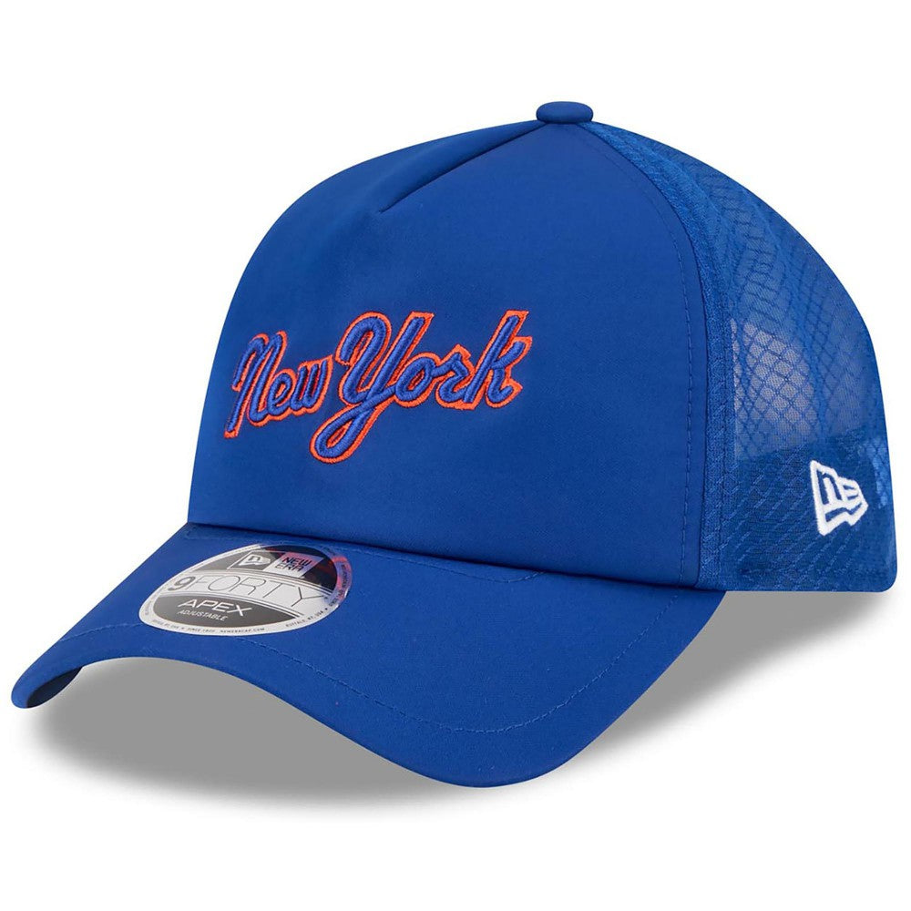 MLB New York Mets New Era 2026 Batting Practice Apex 9FORTY Adjustable Trucker Hat