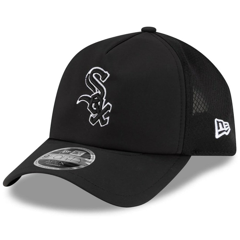 MLB Chicago White Sox New Era 2026 Batting Practice Apex 9FORTY Adjustable Trucker Hat