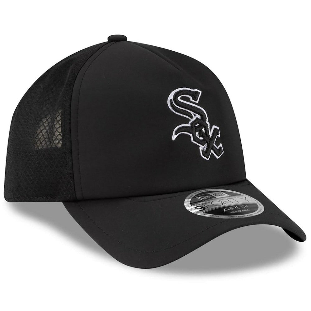 MLB Chicago White Sox New Era 2026 Batting Practice Apex 9FORTY Adjustable Trucker Hat
