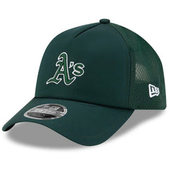 MLB Athletics New Era 2026 Batting Practice Apex 9FORTY Adjustable Trucker Hat