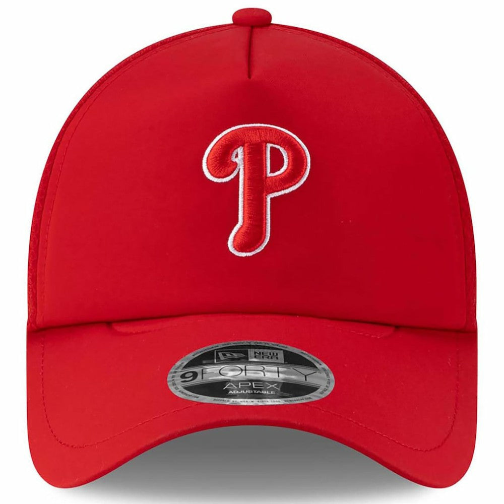 MLB Philadelphia Phillies New Era 2026 Batting Practice Apex 9FORTY Adjustable Trucker Hat