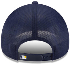 MLB Milwaukee Brewers New Era 2026 Batting Practice Apex 9FORTY Adjustable Trucker Hat