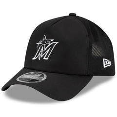 MLB Miami Marlins New Era 2026 Batting Practice Apex 9FORTY Adjustable Trucker Hat