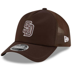 MLB San Diego Padres New Era 2026 Batting Practice Apex 9FORTY Adjustable Trucker Hat