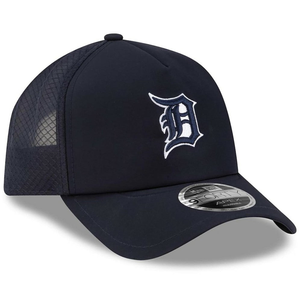 MLB Detroit Tigers New Era 2026 Batting Practice Apex 9FORTY Adjustable Trucker Hat