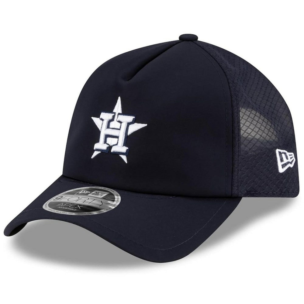 MLB Houston Astros New Era 2026 Batting Practice Apex 9FORTY Adjustable Trucker Hat