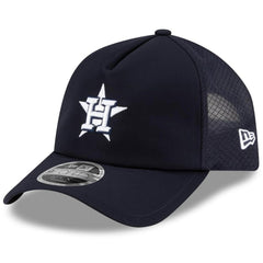 MLB Houston Astros New Era 2026 Batting Practice Apex 9FORTY Adjustable Trucker Hat
