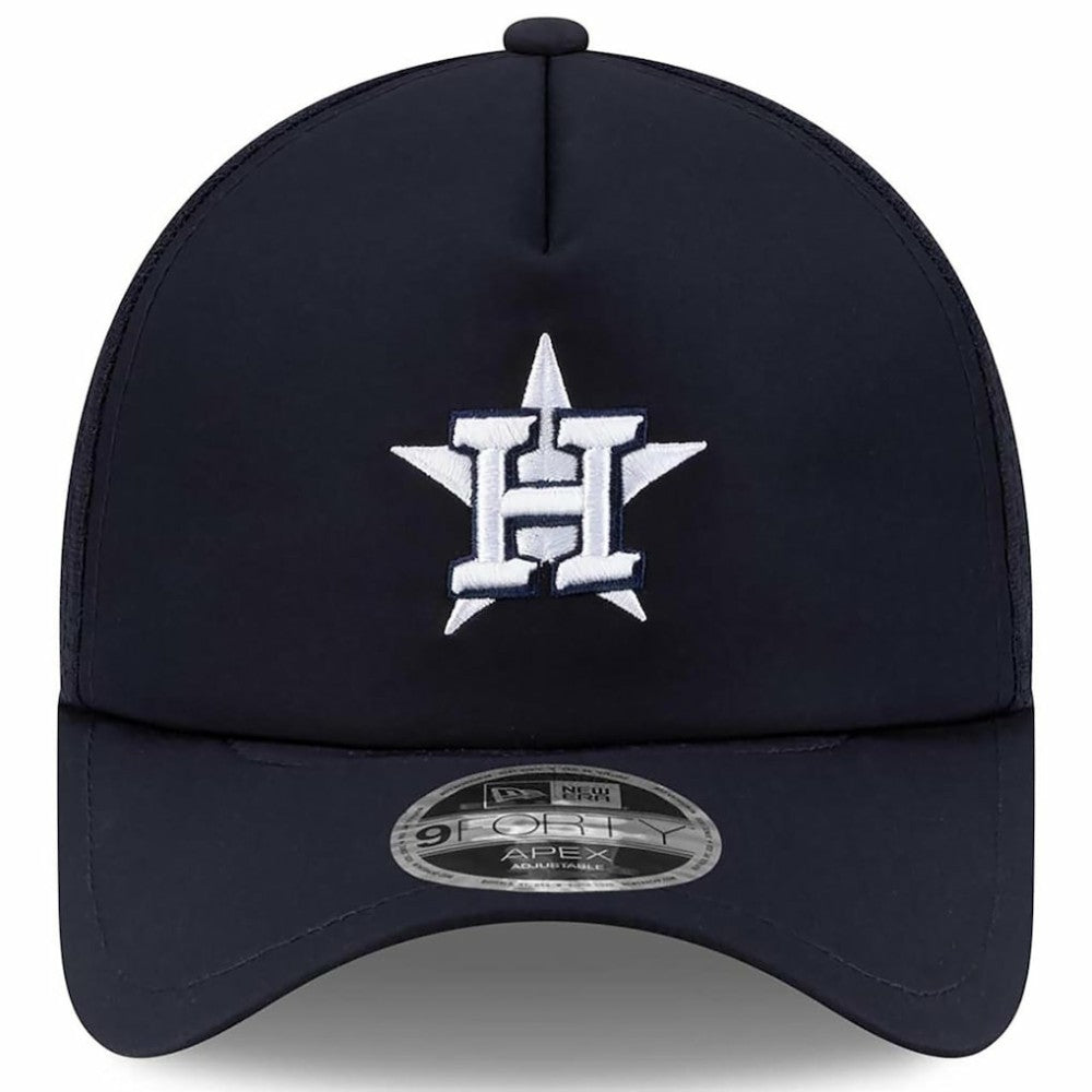 MLB Houston Astros New Era 2026 Batting Practice Apex 9FORTY Adjustable Trucker Hat