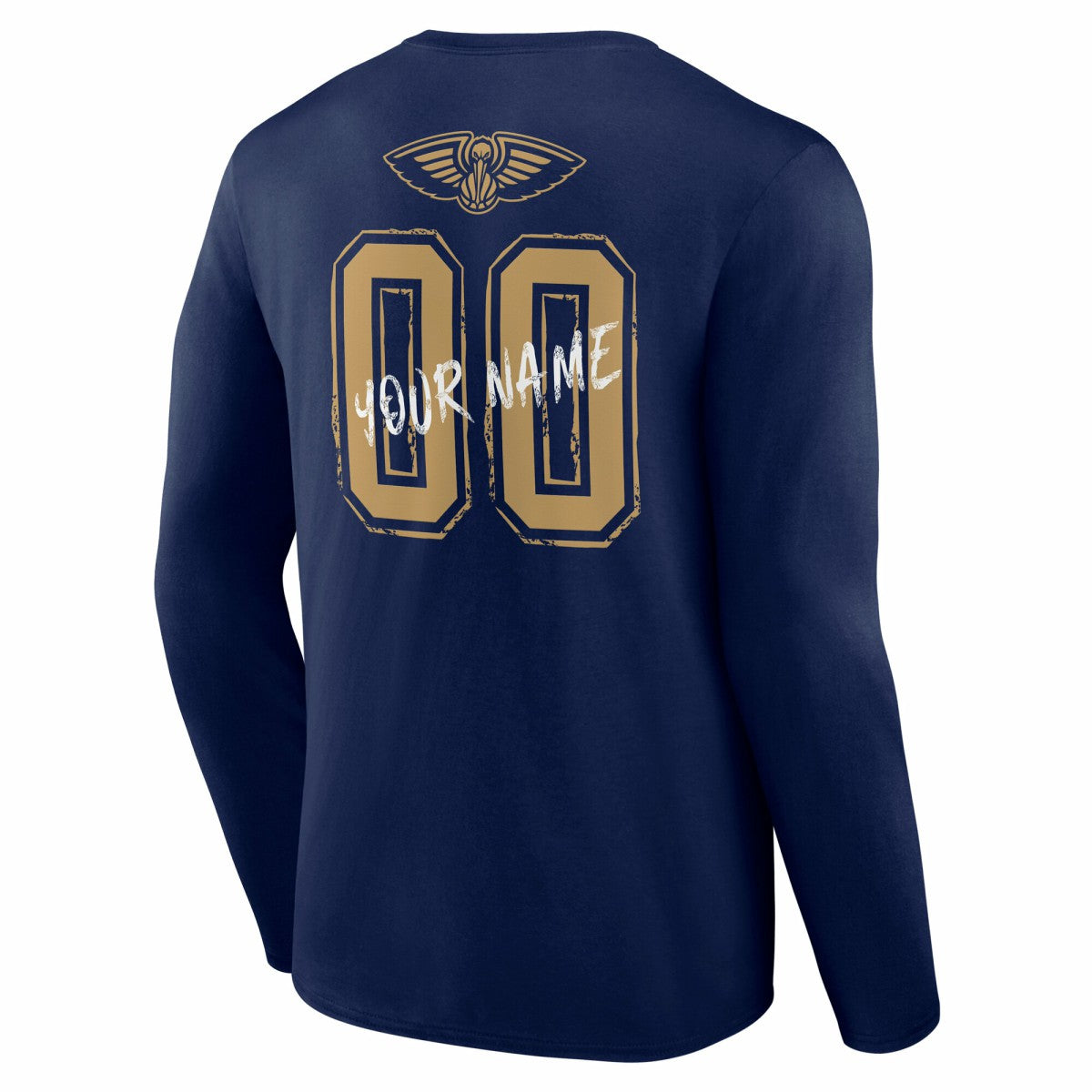 NBA New Orleans Pelicans Hustle Custom Long Sleeve T-Shirt