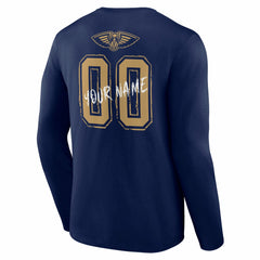 NBA New Orleans Pelicans Hustle Custom Long Sleeve T-Shirt