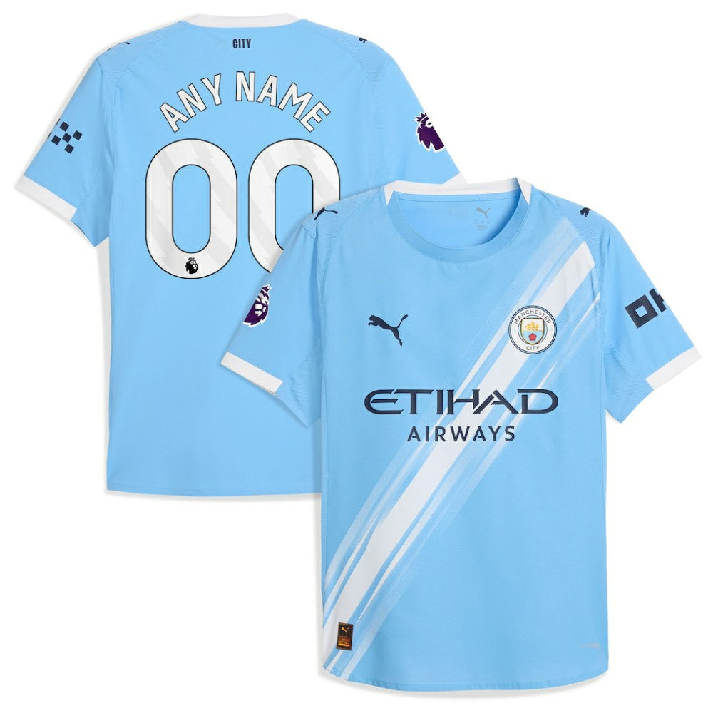 Manchester City 2025/26 Home Custom Jersey - Puma Sky Blue