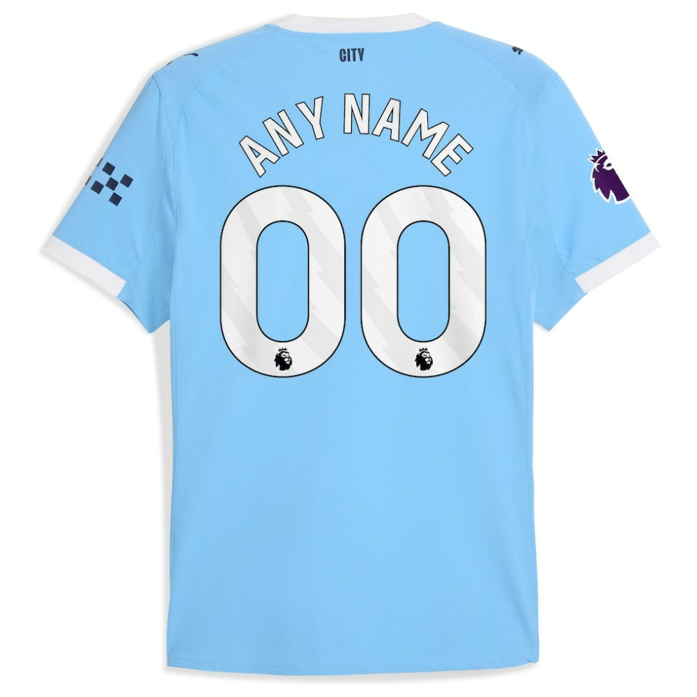 Manchester City 2025/26 Home Custom Jersey - Puma Sky Blue