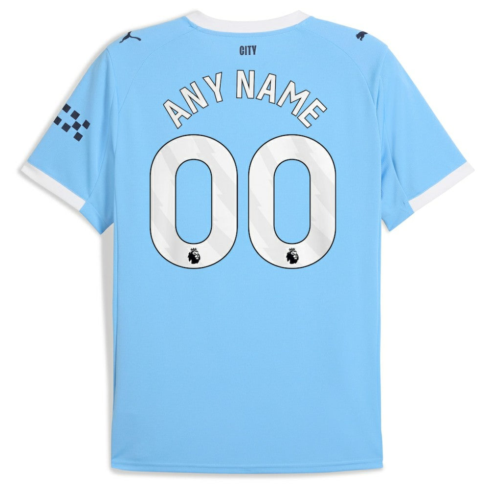 Manchester City 2025/26 Home Replica Custom Jersey - Puma Sky Blue