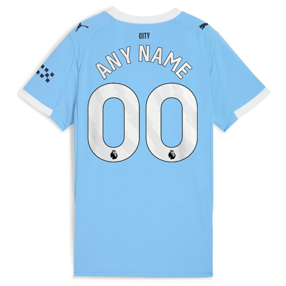 Manchester City Women's 2025/26 Home Replica Custom Jersey - Puma Sky Blue