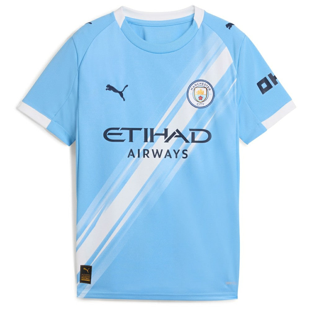Manchester City Youth 2025/26 Home Replica Custom Jersey - Puma Sky Blue