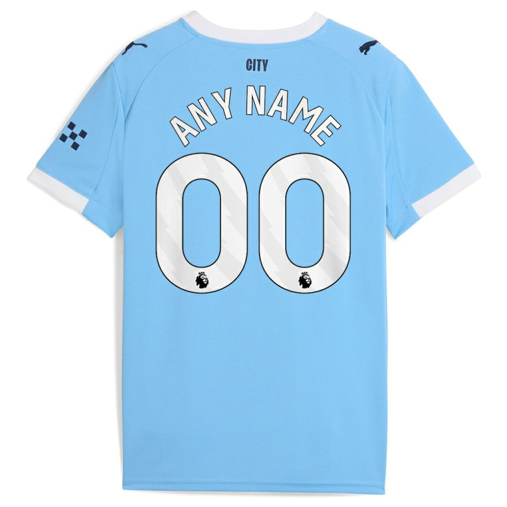 Manchester City Youth 2025/26 Home Replica Custom Jersey - Puma Sky Blue
