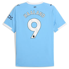 Erling Haaland Manchester City 2025/26 Home Replica Player Jersey - Puma Sky Blue