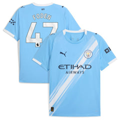 Phil Foden Manchester City 2025/26 Home Replica Player Jersey - Puma Sky Blue