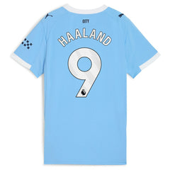 Erling Haaland Manchester City Women's 2025/26 Home Replica Player Jersey - Puma Sky Blue